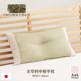 Pillow｜燈心草枕頭 - ASK全燈心草中層平枕｜IKEHIKO池彥